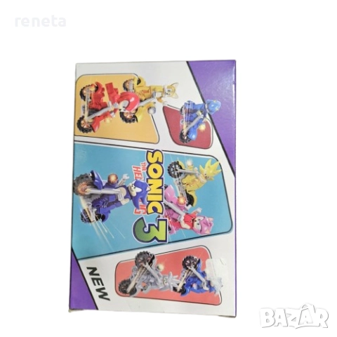 Конструктор Соник, Мини блокчета, Пластмасов, Син, 10 части, снимка 2 - Конструктори - 52430822