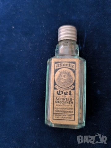 Старо шише машинно масло Atlantic от wwii
