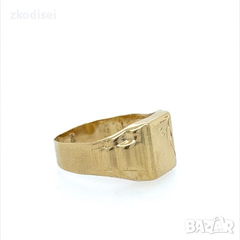Златен мъжки пръстен 2,19гр. размер:66 14кр. проба:585 модел:24755-1, снимка 3 - Пръстени - 46289361