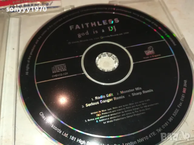 FAITHLESS CD 0502251027, снимка 8 - CD дискове - 48973868