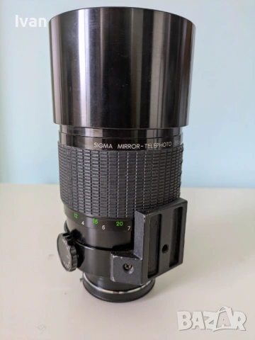 Sigma mirror telephoto обектив 1:5.6 f=400mm Sony E + Mi 7000/MD - Minolta MD, снимка 2 - Обективи и филтри - 53745203