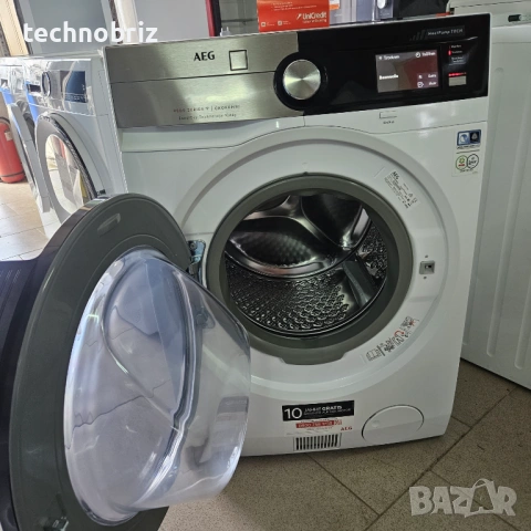 Немска инверторна пералня със сушилня с термопомпа AEG Wi-Fi SERIES 9000 - ГАРАНЦИЯ, снимка 9 - Перални - 54125443