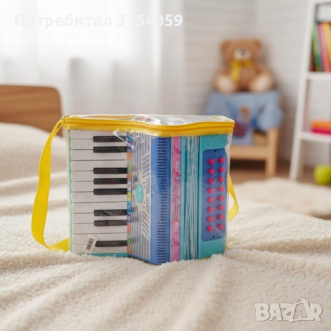 Детски акордеон с реалистично звучене Cheerful Song, снимка 5 - Музикални играчки - 52261824
