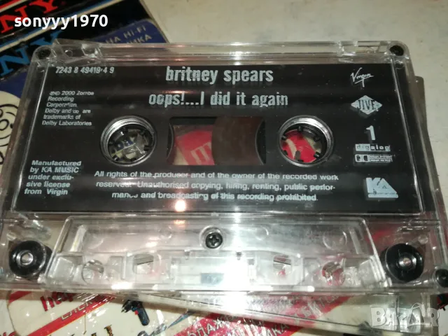 BRITNEY SPEARS-ORIGINAL TAPE 1802252224, снимка 6 - Аудио касети - 49185808