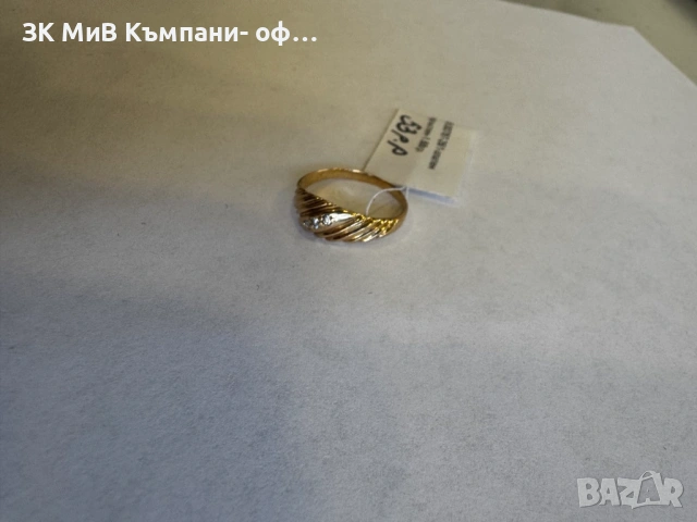 златен пръстен 1.88 гр  00787-26, снимка 2 - Пръстени - 53859785