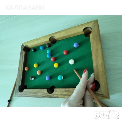 Настолен дървен билярд LG010, снимка 3 - Игри и пъзели - 50216868