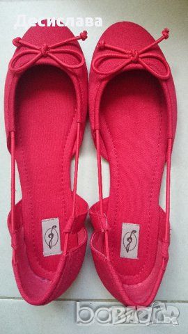 Дамски обувки Stradivarius в червено номер 40, снимка 4 - Дамски ежедневни обувки - 45492739
