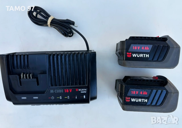 Wurth ASS 18-1/4'' Compact M-Cube - Безчетков импакт 2x18V 4.0Ah, снимка 7 - Винтоверти - 53249608