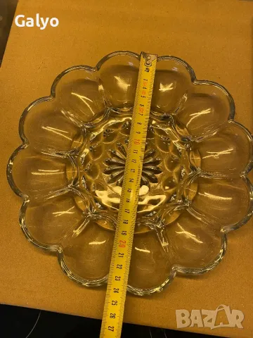 Кристални чинии, плата, ВЕЛИКДЕНСКА ЧИНИЯ ЗА 12 ЯЙЦА, внос Германия, снимка 2 - Чинии - 49819005