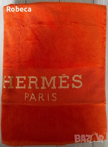 Луксозна плажна кърпа HERMES, снимка 2 - Хавлиени кърпи - 52319930