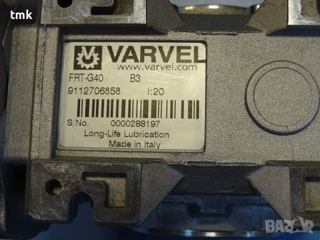 Редуктор червячен VARVEL FRT-G40 worm gear reducer 1:20, снимка 4 - Резервни части за машини - 45337567