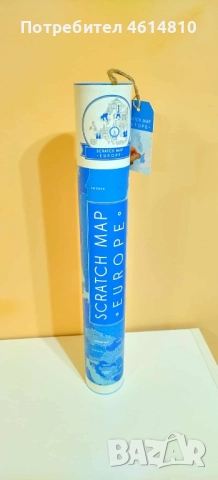 Скреч карта на Европа