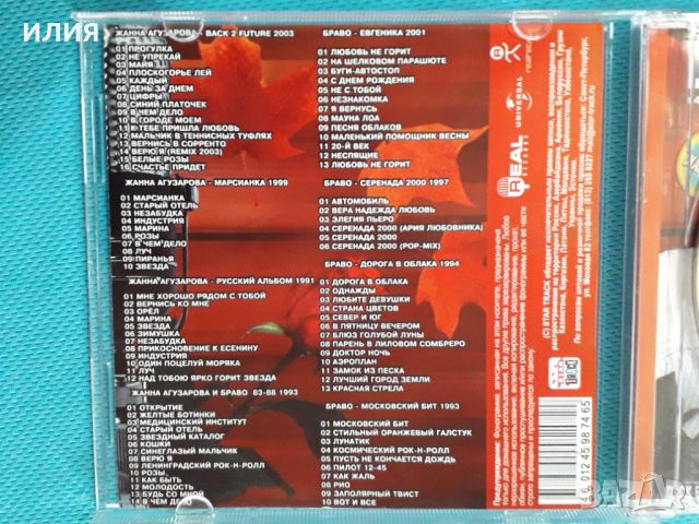 Жанна Агузарова и гр. Браво 1993-2003(8 albums)(Rock)(Формат MP-3), снимка 2 - CD дискове - 45591756