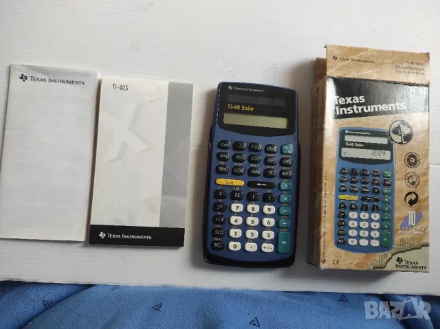 калкулатор Texas Instruments TI 40 solar от 1995г, снимка 1