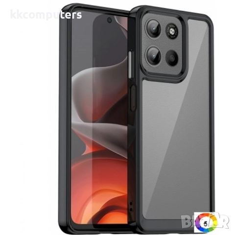 Motorola Moto G05 4G / E15 4G Силиконов Калъф Anti-drop TPU + Acrylic и Протектор, снимка 5 - Калъфи, кейсове - 52674164