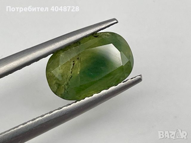 Естествен зелен сапфир 3.62ct. - Мадагаскар, снимка 2 - Други - 45602400