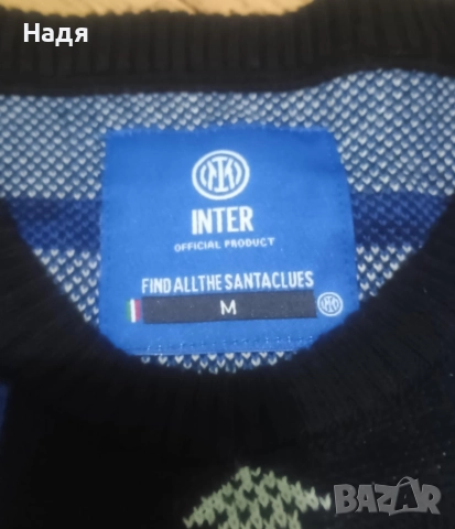 Коледен пуловер на Интер (Официален продукт), снимка 4 - Пуловери - 52865870