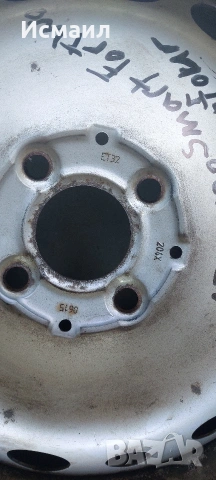 Железни джанта за Smart Fortwo, Forfour 15ц, снимка 3 - Гуми и джанти - 49973981