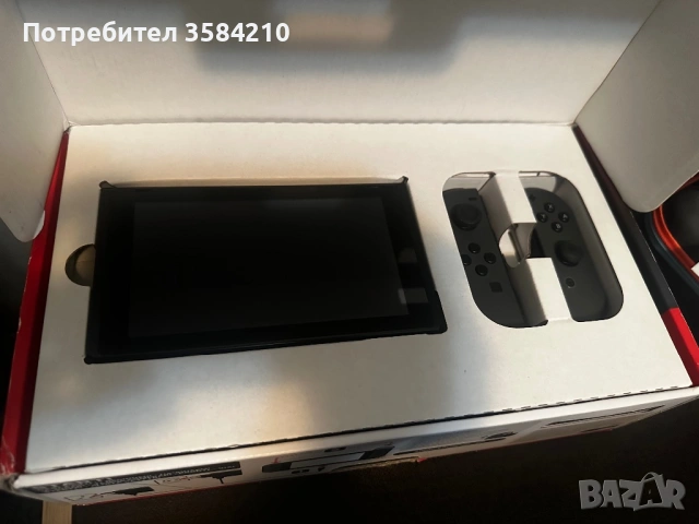 Nintendo Switch HAC-001(-01) + Zelda + калъф + аксесоари!, снимка 2 - Nintendo конзоли - 53406718