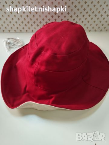 Дамска шапка капела,червено бежова - 41, снимка 3 - Шапки - 45666255
