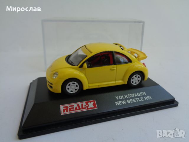 1:72 REAL-X VW NEW BEETLE ИГРАЧКА КОЛИЧКА МОДЕЛ, снимка 1