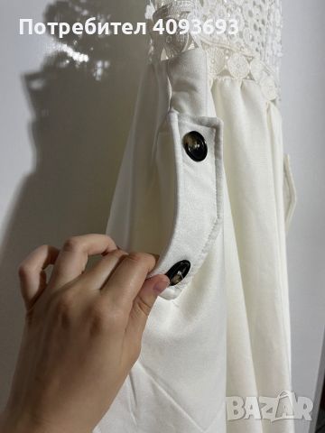 Бяла рокля, снимка 3 - Рокли - 45678561
