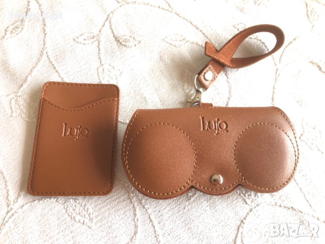 Калъф за очила и самозалепващ калъф за карти / Card holder - стилен комплект дамски аксесоари