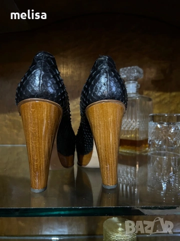 Moreschi обувки питон, снимка 5 - Дамски обувки на ток - 53358881
