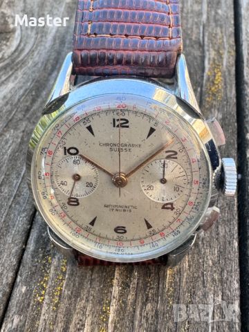 Chronographe Suisse Chronograph швейцарски часовник 37 мм , снимка 1 - Мъжки - 46202178