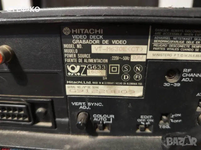 Hitachi VT - M30E video deck VHS видео, снимка 1 - MP3 и MP4 плеъри - 48682212