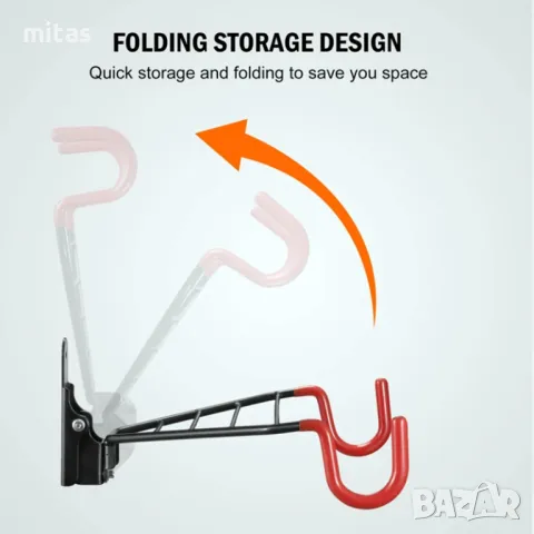 Велосипедна стойка MARTAR, Закачане под рамка, Сгъваема, Ротираща, снимка 2 - Аксесоари за велосипеди - 50405792