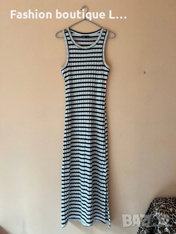 Дълга рокля черно и бяло райе S размер на марката Sinsay 🤍🖤🤍🖤🤍🖤🤍🖤🤍🖤