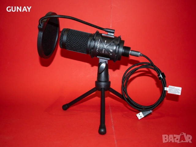 NOS 500 USB Кондензаторен Микрофон с Neumann капсула за студио подкаст и стрийминг, снимка 5 - Микрофони - 54270368