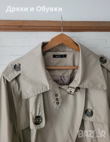 Нов тренч манто в бежов цвят , снимка 6 - Палта, манта - 54091797