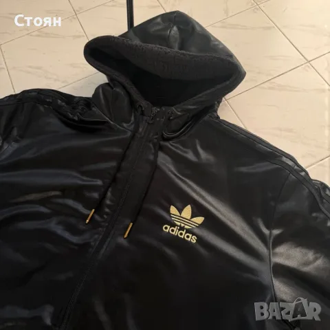 Adidas Vintage Y2K Satin Sherpa Hip Hop Jacket “Chile 62”, снимка 4 - Якета - 49440514