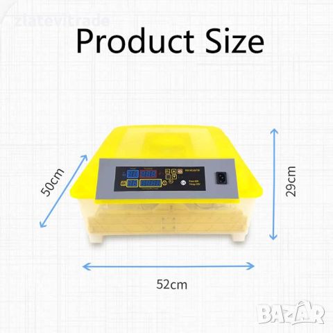 Автоматичен Инкубатор HDD ZT, 56/154 яйца, снимка 3 - Други стоки за животни - 45780663