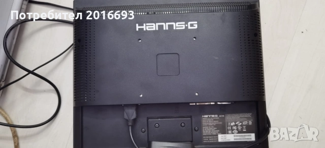Монитор Hanns.G 17 инча, снимка 4 - Монитори - 53419989