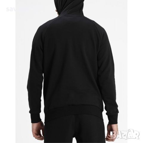 Мъжко спортно горнище PUMA International Graphic Hoodie Black, снимка 2 - Спортни дрехи, екипи - 46672892