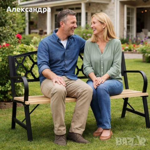 Елегантна градинска пейка – стил и комфорт за вашата градина, снимка 4 - Градински мебели, декорация  - 53907319