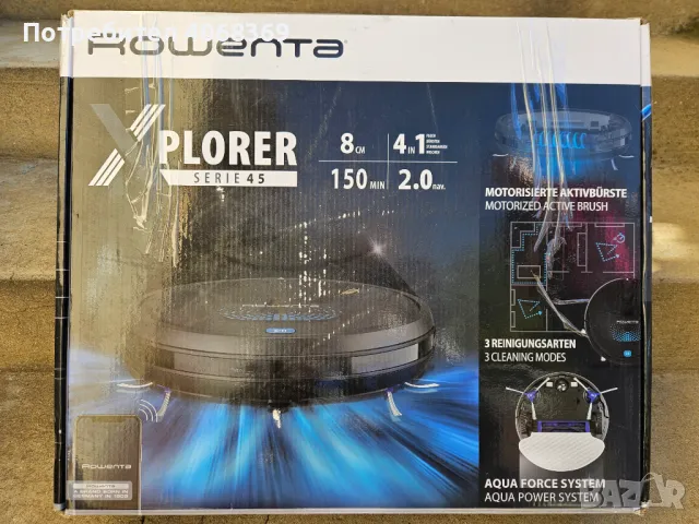 Прахосмукачка робот ROWENTA X PLORER SERIE 45, снимка 7 - Прахосмукачки - 47513711