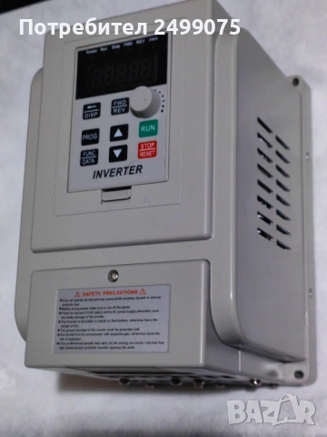 Инверторен честотен преобразувател, еднофазен вход 220V към трифазен изход 380V -2,2 КВт, снимка 3 - Други машини и части - 53502337