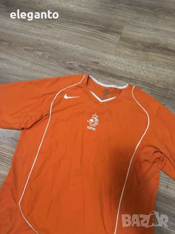 Оригинална футболна фланелка Холандия Nike Netherlands Home 2004/05 Домакинска , L размер , снимка 4 - Тениски - 51206087
