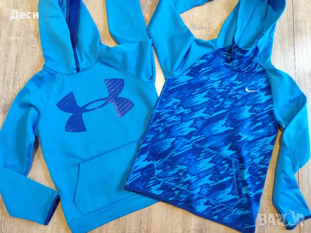 два суичъра, Nike и Under Armour , снимка 1 - Детски анцузи и суичери - 48656475