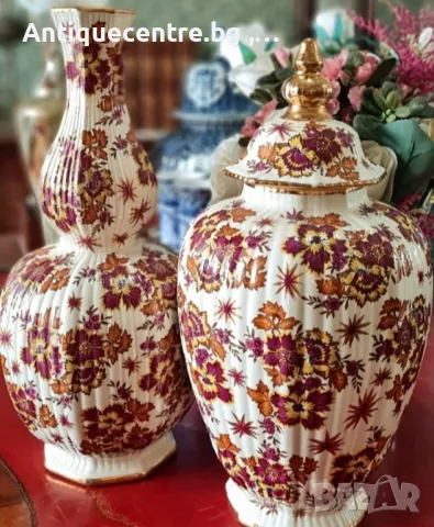 Арт Деко  Прекрасни ,Флорални вази  , снимка 2 - Вази - 50264144