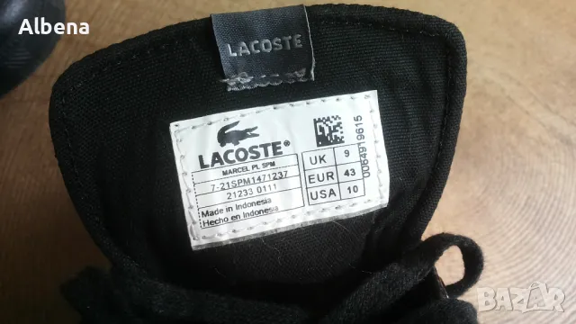 LACOSTE LEATHER Shoes Размер EUR 43 / UK9 обувки естествена кожа 251-14-S, снимка 18 - Ежедневни обувки - 46991197