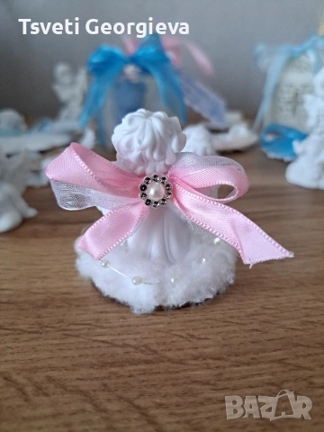 Ръчно изработени подаръчета за гости - ангелчета, кутийки, крила. Етикети за поводи, снимка 5 - Декорация - 53528176