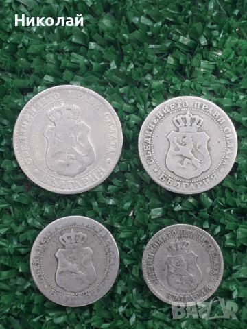 пълен лот монети от 2 и 1/2 ст.; 5, 10 и 20 ст. 1888г., снимка 2 - Нумизматика и бонистика - 45558743