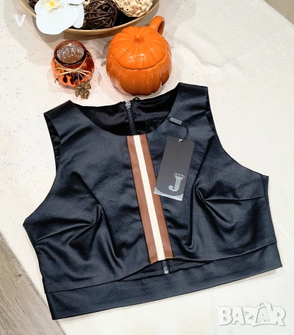 Кроп топ бюстие Junona Юнона панталон кожен клин риза , снимка 5 - Корсети, бюстиета, топове - 53960166