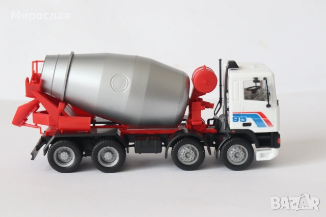 HERPA H0 1/87 DAF 95 БЕТОНОВОЗ МИКСЕР КАМИОН МОДЕЛ, снимка 5 - Колекции - 53655099