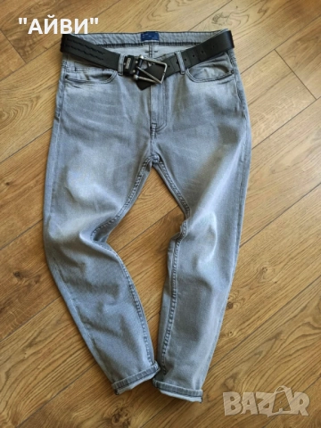 ZARA мъжки еластични дънки, снимка 5 - Дънки - 52629371